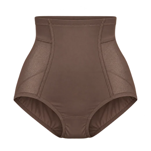 Panty faja de tiro alto color cacao