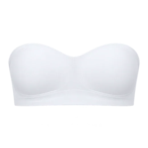 Sostén strapless sin aro color blanco